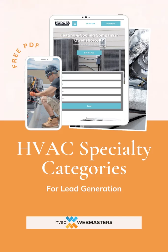 HVAC Specialty Categories for Lead Generation PDF Cover