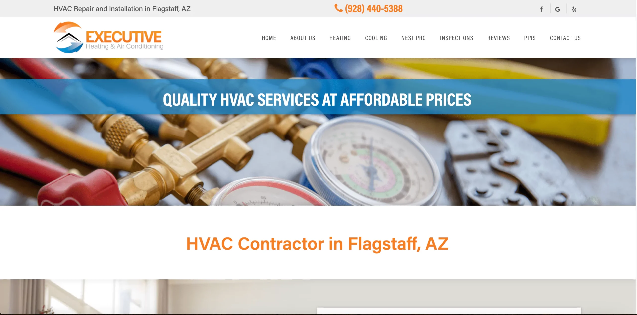 HVAC Website Rank #4