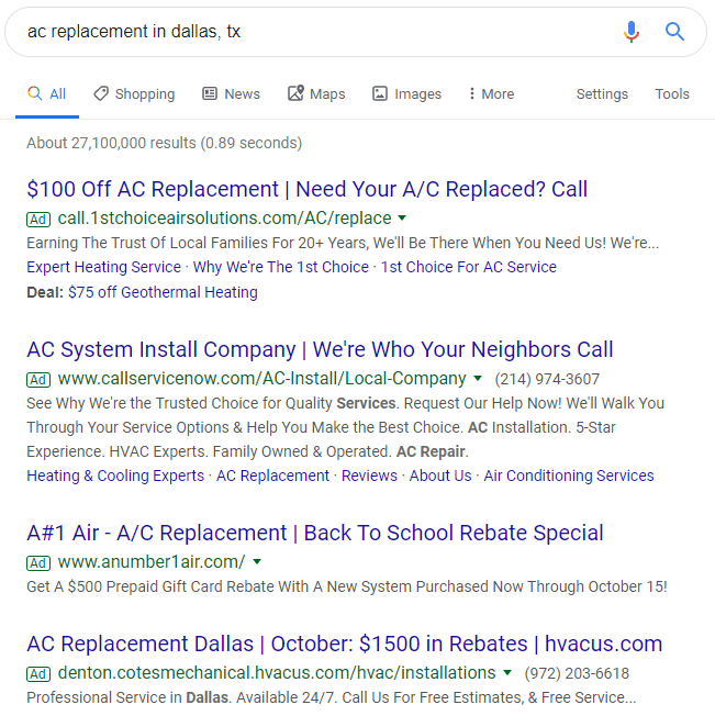 PPC HVAC Advertising